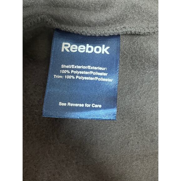 REEBOK PREMIUM MICRO FLEECE Jacket - X-Large - Char / Gray - NEW - Picture 8 of 12